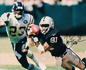 Tim Brown Signed Photograph - Raiders 8x10 - - Autographed NFL Photos