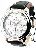 MENS CROTON LEATHER CHRONO DATE WATCH CC311273BSSL
