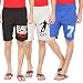 Hotfits combo graphic cotton shorts pack of 3 RS.599.00