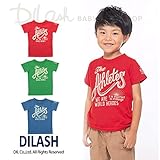 (ディラッシュ) DILASH盛夏'16/アメカジロゴ半袖Ｔシャツ 130 ブルー