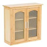 Southern Enterprises Bamboo Wall Cabinet