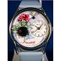 Whimsical Watches Unisex Birthstone: January Silver Watch Watch S0910001