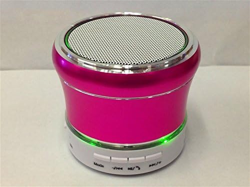 Wistpad Bluetooth Speaker With Colorful Flashing Lights Support U Disk Music Player RED