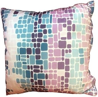 Happy Bag Small Grid Cushion Comfortable Pillow Car Pillow Including the Core (Purple)