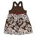 GENUINE KIDS Dark Brown Newborn Girls' Floral Dress - 6M