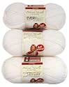 Premier Yarns 3-Pack Solid Deborah Norville Everyday Soft Worsted, Snow White