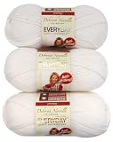 Premier Yarns 3-Pack Solid Deborah Norville Everyday Soft Worsted, Snow White