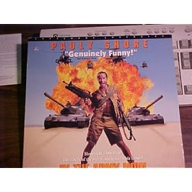 Laserdisc of IN THE ARMY NOW with Pauly Shore, Lori Petty, David Alan Grier, Andy Dick, and Esai Morales. Letterbox Edition.