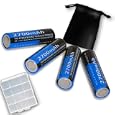 Pro Series Premium High Capacity AA 2700 mAh Rechargeable Ni-MH Battery 4-PACK for Select Garmin & Magellan Handheld GPS Devices ** Includes Accessory Bag & Battery Holder **