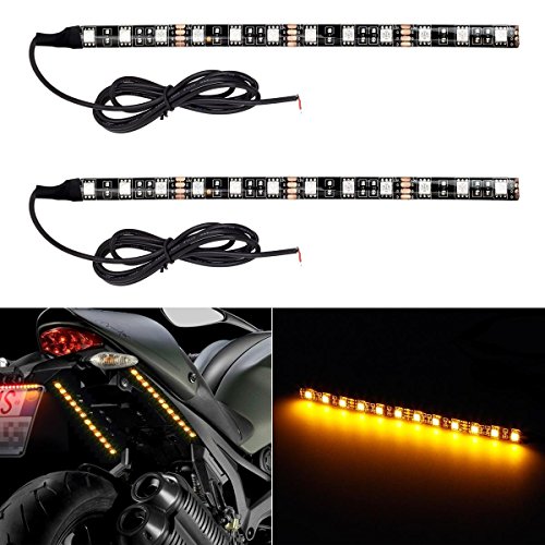 Partsam 2x universal motorcycle bike 12led turn signal …
