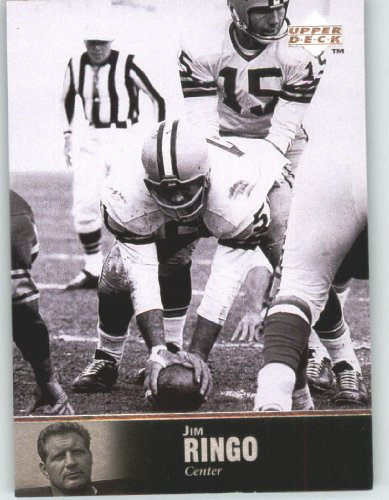 1997 Upper Deck Legends Football Card # 16 Jim Ringo - Green Bay Packers - NFL Trading Card in Screw Down Case