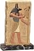 Anubis God of the Dead Egyptian Relief, Marble Base