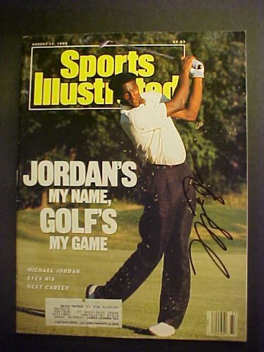 Michael Jordan Autographed August 14, 1989 Sports Illustrated Magazine With A Doctor Baseball COA