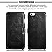 iPhone 6s/6 Case, Benuo [Vintage Series] [Genuine Leather] Folio Flip Corrected Grain Leather Case [Ultra Slim] with Magnetic Closure for iPhone 6/iPhone 6s 4.7 inch (Retro Black)