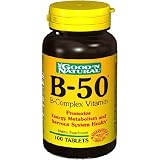 B-50 B-Complex Vitamin - 100 Tablets
