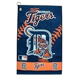 DETROIT TIGERS OFFICIAL WOVEN JACQUARD GOLF TOWEL