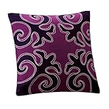 IMAGE OF Natori Sumatra 18-Inch-by-18-Inch Feather Fill Pillow, Deep Purple