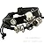 Nice Buckeye Gothic Man Skull Studded Punk Feelings Adjustable Length Leather Wrap Bracelet