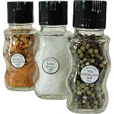 Il Boschetto Gift Set of 3 Grinders Salt, Chili, Pepper
