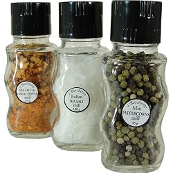 Il Boschetto Gift Set of 3 Grinders Salt, Chili, Pepper