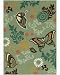 Shaw Area Rugs: Kathy Ireland Young Attitudes: Fantasy Butterfly Ocean Glacier Rug: 3'3