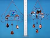 Review SGP  / Glass & Metal Windchime Cat/Dog 2 PER PACK (630515)
