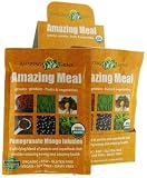 Amazing Grass Amazing Meal, Organic Pomegranate Mango Infusion Powder, Gluten Free, 10-Count Box