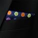 Shlax&Wing Polka Dots Multicolor Navy Dark Blue Hanky Mens Neckties