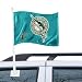 Florida Marlins Teal Car Flag