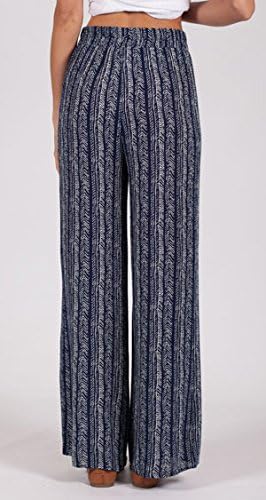 Lotus Boutique Women's Palazzo Pants Large Navy