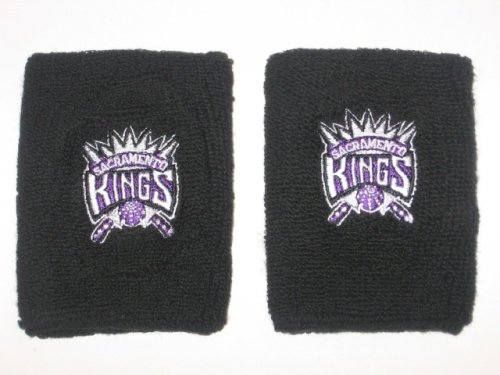 SACRAMENTO KINGS Team Logo COTTON WRISTBANDS -(set of 2)