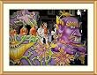 Devilish New Orleans Mardi Gras Float Photograph - Beautiful approx. 25"x29" Framed & Matted - 1 1/2" Antique Style Gold Frame - Photographic Print by Carol M. Highsmith