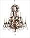 Search : 12 Light Chandelier - Brandy Finish