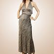 Sexy Uniques Missoni Halter Dress Full Length