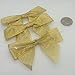 20pcs Metallic Gold Ribbon Bows 3 1/2