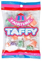 Fair Time Taffy, 3.5-Ounce Bags (Pack of 48)