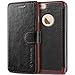 iPhone 6 Case, Verus [Layered Dandy][Black] - [Premium Leather Wallet][Slim Fit][Card Slot] For Apple iPhone 6 4.7