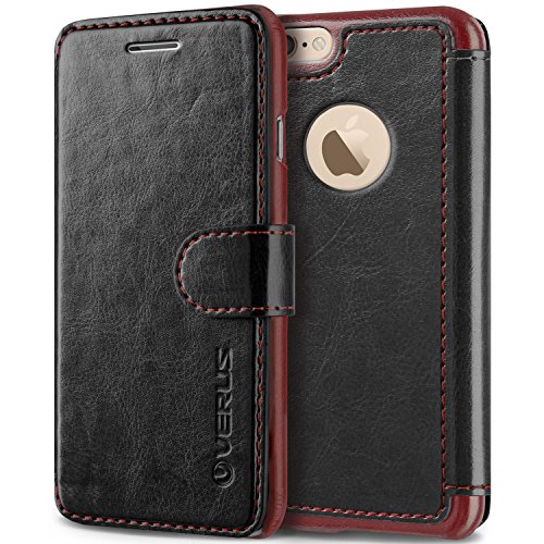 iPhone 6 Plus Case, Verus [Layered Dandy][Black] - [Premium Leather Wallet][Slim Fit] For Apple iPhone 6 Plus 5.5