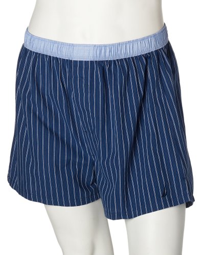 Nautica Men's Comfort Woven Ballast Stripe Boxer