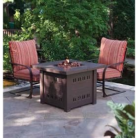 Square Table Gas Fire Pit