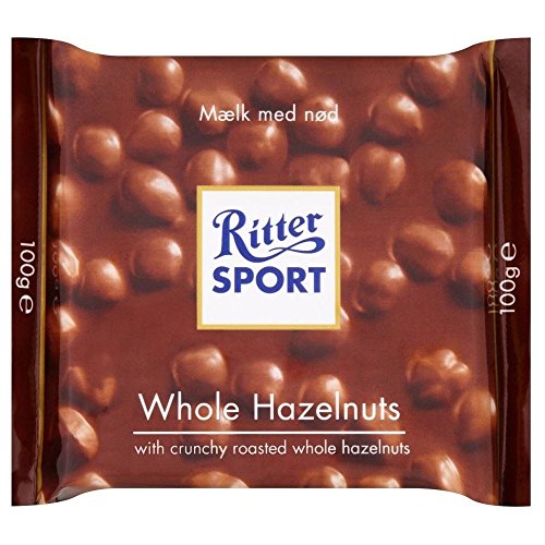 Ritter Sport Milk Chocolate Bar - Whole Hazelnuts (100g)