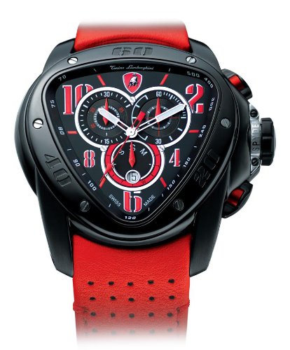 Tonino Lamborghini Spyder - Black and Red Chronograph Watch