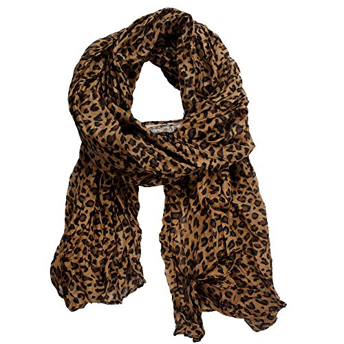 Kobwa(TM) Leopard Pattern Shawl Scarf Wrap for Women With Kobwa's Keyring