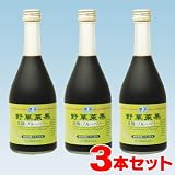 野草菜果（葉酸・ブルーベリー配合）[3本セット]【発酵酵素飲料に、ストレス社会のビタミン「葉酸」を配合】の画像