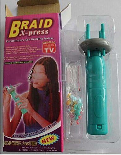 Malida4 Pins Hair Twist Tool Handheld Braid X-Press and Multipin Braiding System