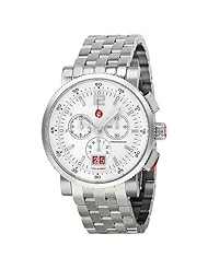 MICHELE Womens MWW01K000010 Sport Sail Large Analog Display Swiss Quartz White Watch
