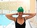 Cool Fully Waterproof Adult Swimming Cap That Doesn't Leak & Keeps Short Hair Dry Best for Men (Male) and Women (Ladies) - 100% Soft Silicone Material - Lifetime Warranty! (Green)