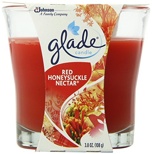 Glade Jar Candle Red Honeysuckle Nectar, 3 Count