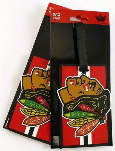 NHL Chicago Blackhawks Two Pack Soft Laser Bag Tag