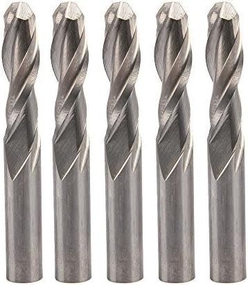 SkyQ Double Flute Ball Nose End Mill CNC Router Bits Carbide Spiral Drill Bits 6 x 22mm for Copper Resin Cutters 1pcs